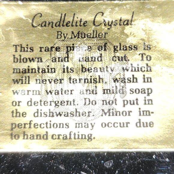 Candlelite Crystal Mueller Etched Glass Silver Goblets Wine Hand Blown Vintage - Picture 3 of 7